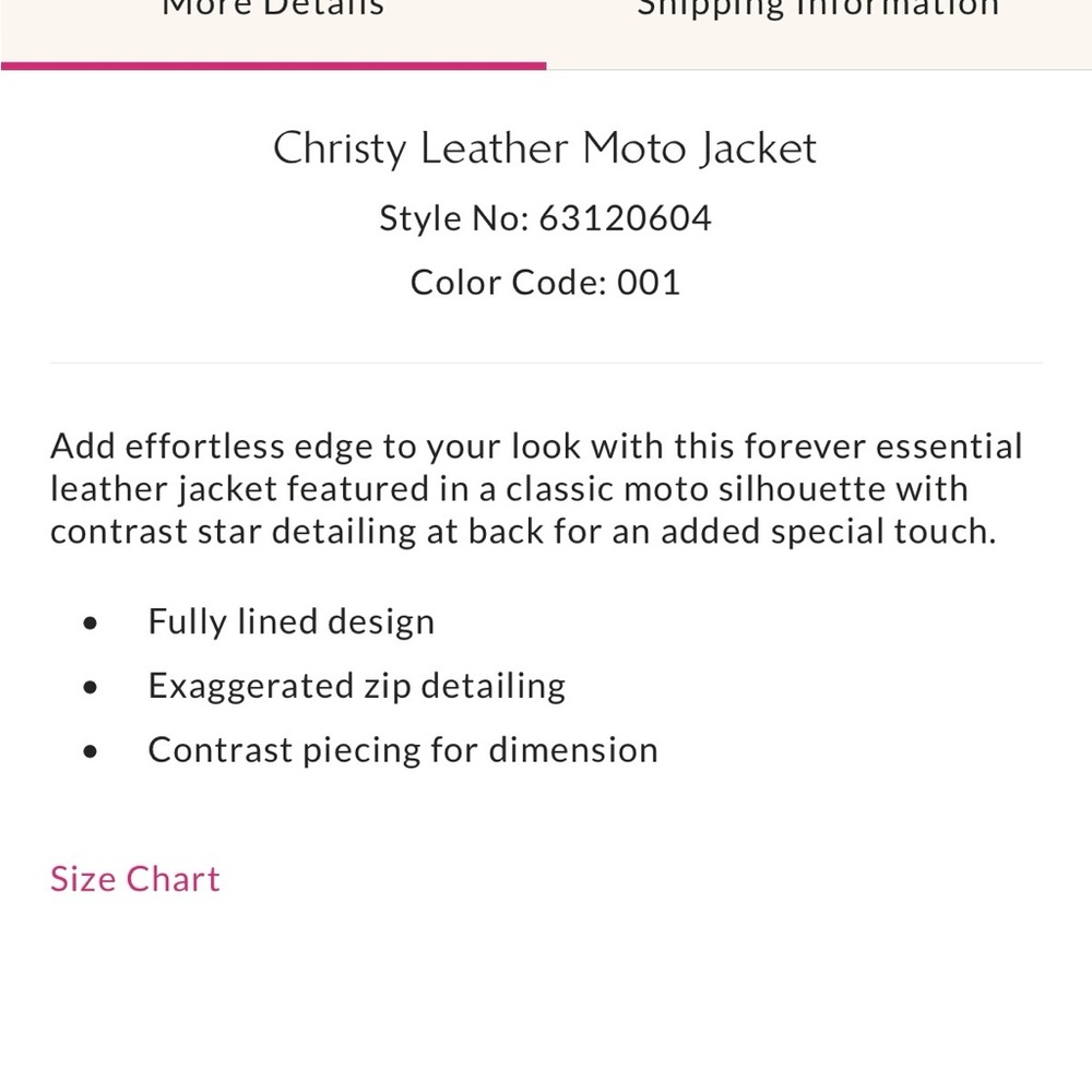 Mauritius Christy Leather Moto Jacket - Picture 14 of 16